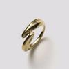 Hustad 234 Gold Flower Gold Ring _ 925 Silver / 14k Gold Ring