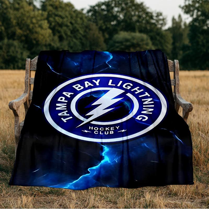Tampa Bay Hockey Blanket Flannel Throw for Sofa, Indoor, Camping, Living Room, Office, Chair, And Bed Soft Birthday Gift