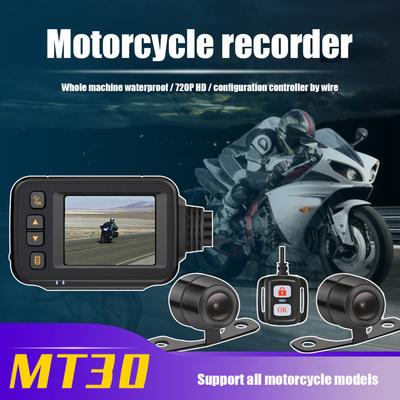 Motorcycle DVR HD 1080P Front Rear View Dash Cam IP65 Waterproof Motorcycle Camera Parking Monitor Dynamic Induction