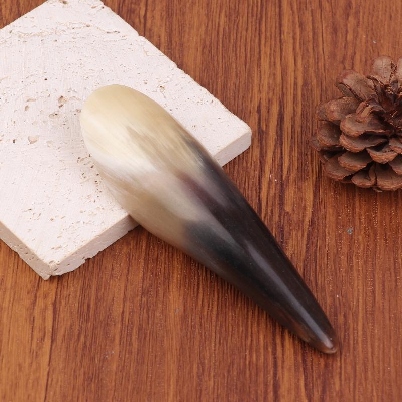 1/2Pcs Natural Buffalo Horn No Stress Guasha Massage Tool Gua Sha Massager Scraping Board Acupuncture Spa Therapy