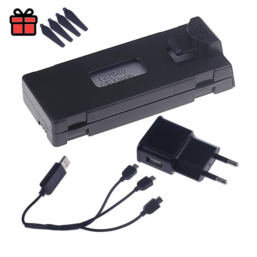 Upgrade 1800mah 6500mAh 3.7v SIS Drones Battery For LS-S1S E88 E88PRO E99 E99PRO K3 P10 A13 E525 RC Drone Backup Battery Charger