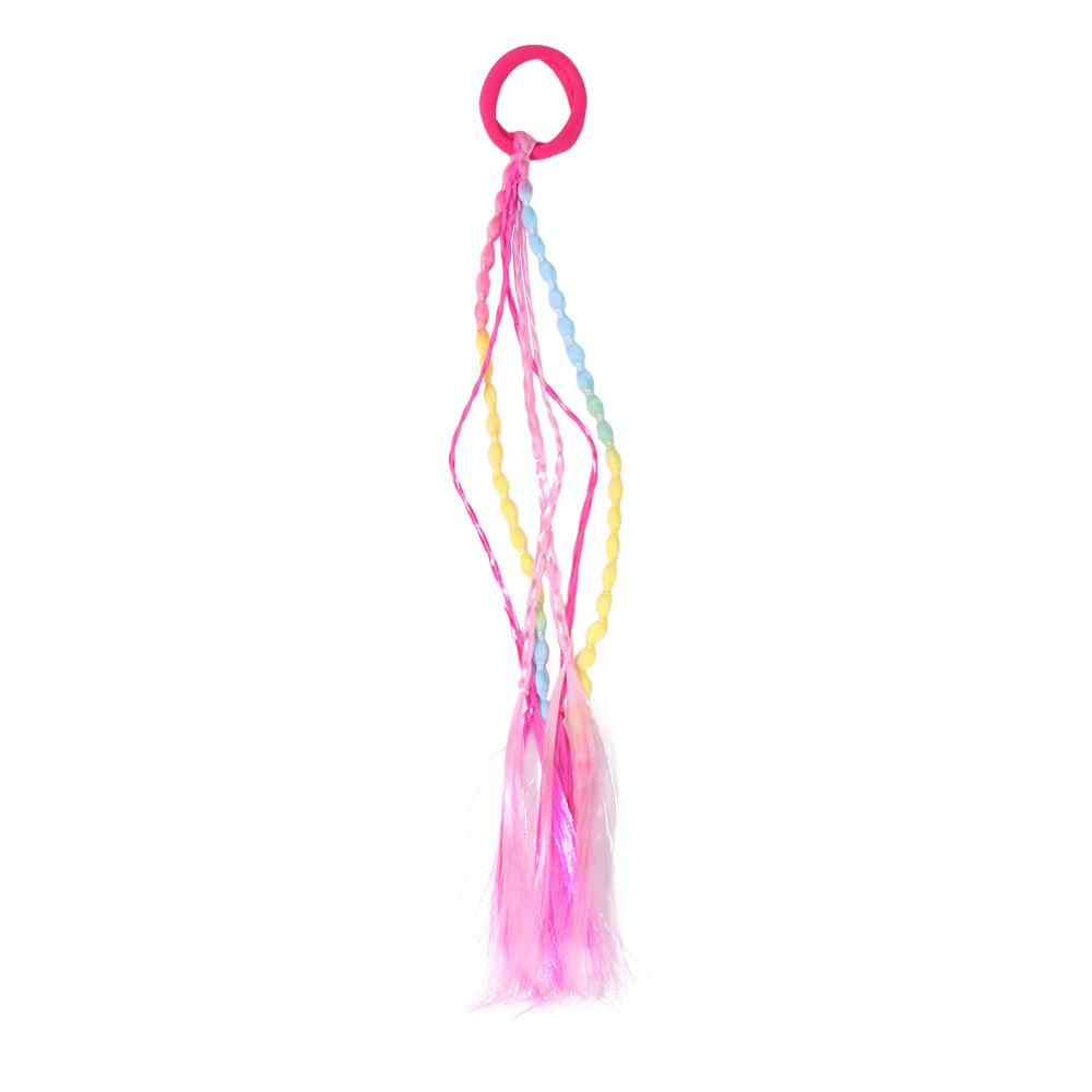 12pcs Tangle-Free Design Braided Hair Extensions Colorful Ponytail Holders  Fashion-Forward Tweens