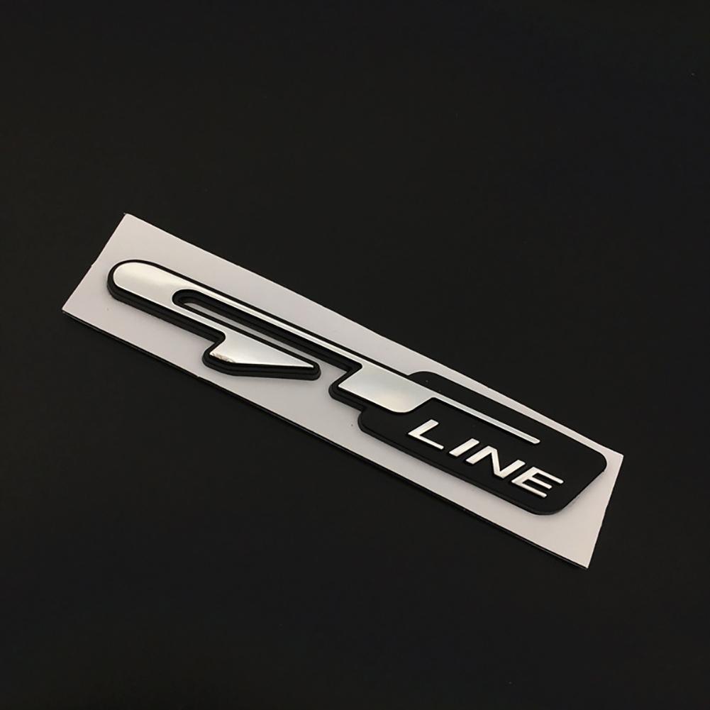 3D-Chrom-Autobuchstaben GT Line Aufkleber Emblem Logo für Kia Ceed Picanto K5 Stonic Optima Sportage GT Line Abzeichen Aufkleber Zubehör