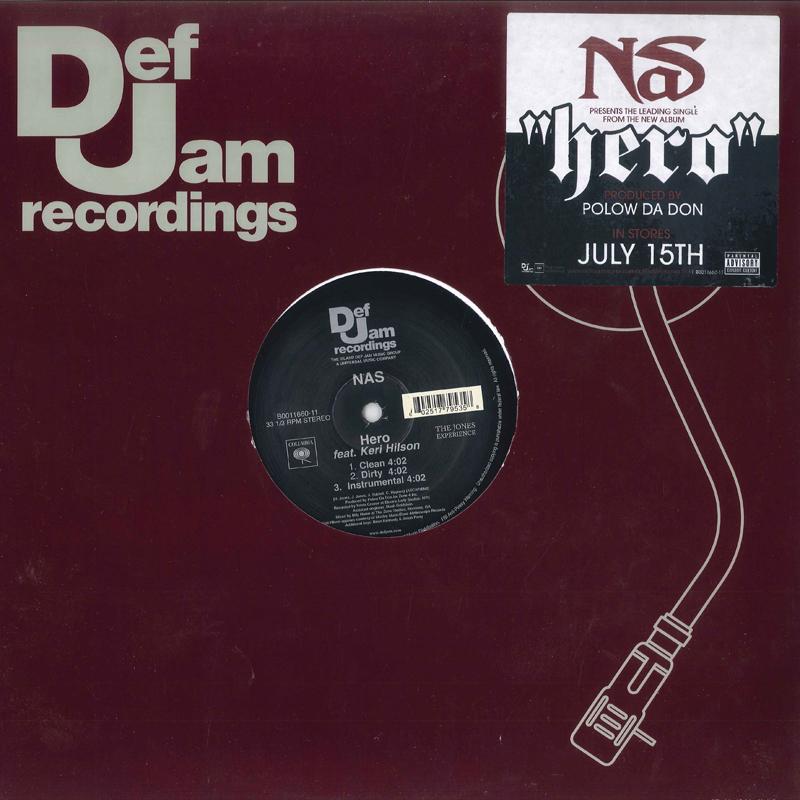 

12inch Record NAS KERI HILSON Hero B001166011 DEF JAM 2008 US Rap HipHopRB Used