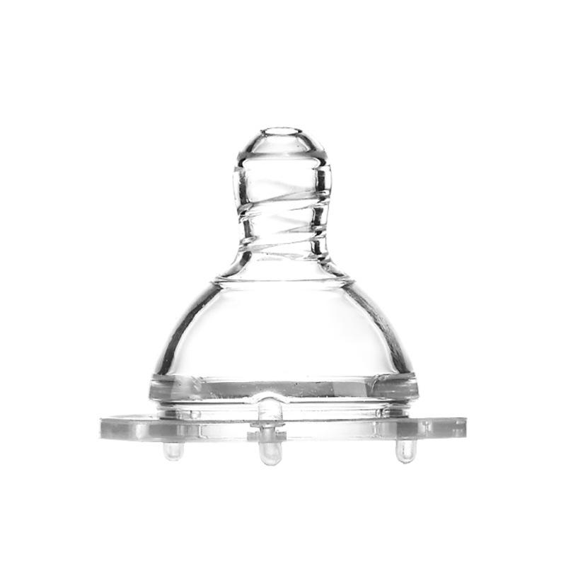 Biqin Silicone Wide-Mouth Baby Pacifier, Cross Hole, Size S/M, Single Box