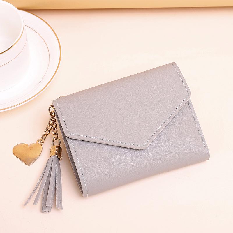 2025 Tassel Coin Purse: Cute, Slim Women's Wallet & Student Card Holder