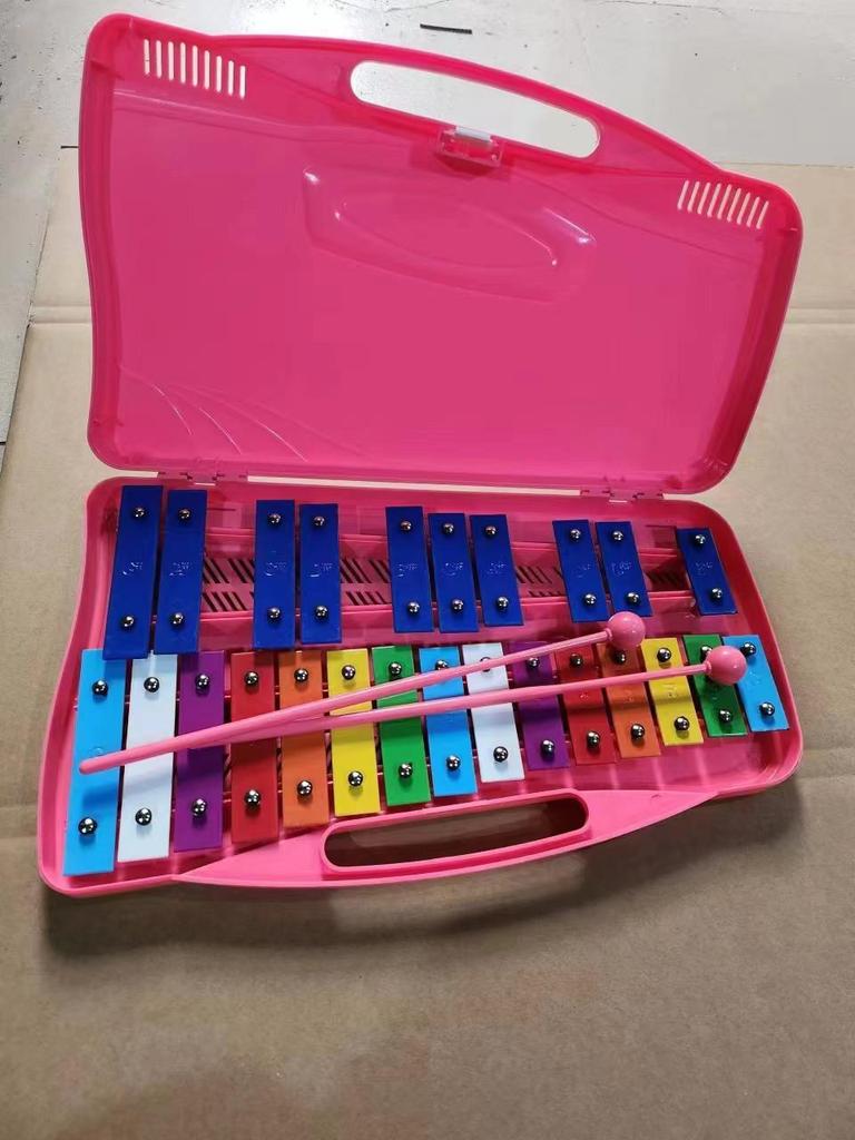 25-Tone Aluminum Xylophone for Kindergarten Early Education - Children's Percussion Instrument and Orff Hand-Knocked Piano.