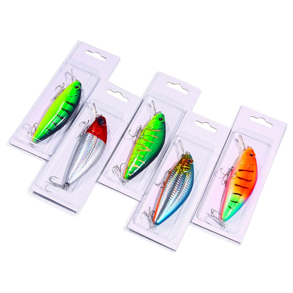 Iscas De Pesca WLure - 10 Unidades Personalizáveis Minnow Jerkbait