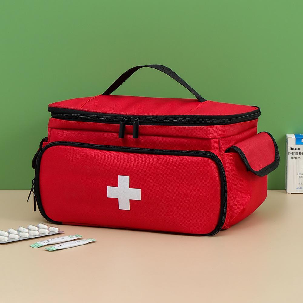 

Portable Family Medicine Storage Bag - First Aid Kit for Home and Travel