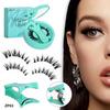 New Magnetic False Eyelashes Set: Colored, Glue-Free, One-Piece Design with Integrated Box.