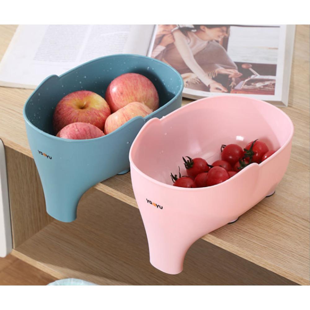 Sítko do dřezu ve tvaru slona, odtokové košíky, koš na mytí zeleniny, odvodňovací koš na ovoce, pro cezení těstovinových nudlí, do kuchyně