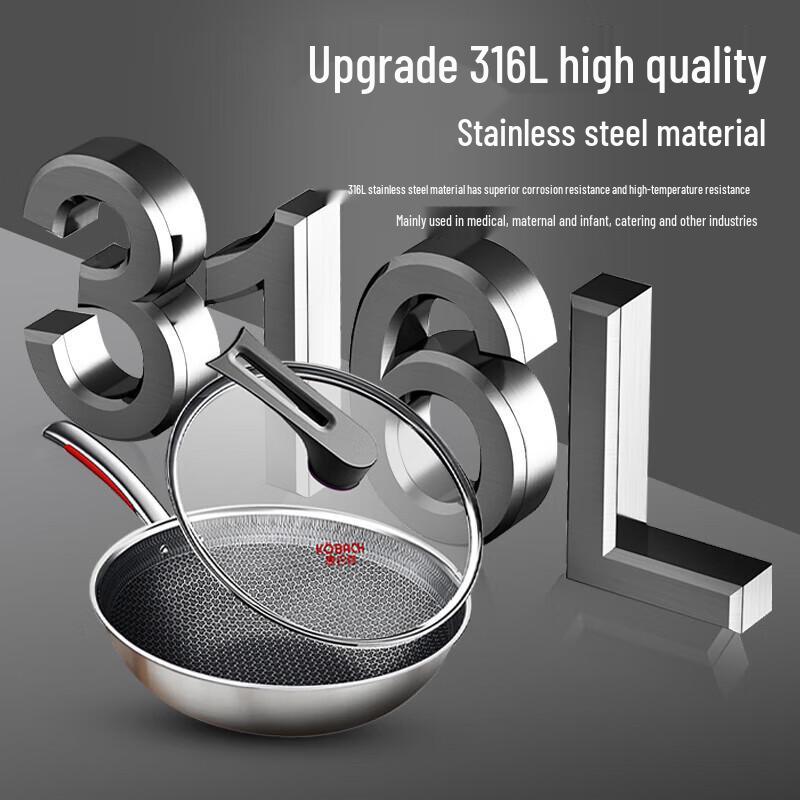 KBH 3. Generation 316 Edelstahl Wok Set