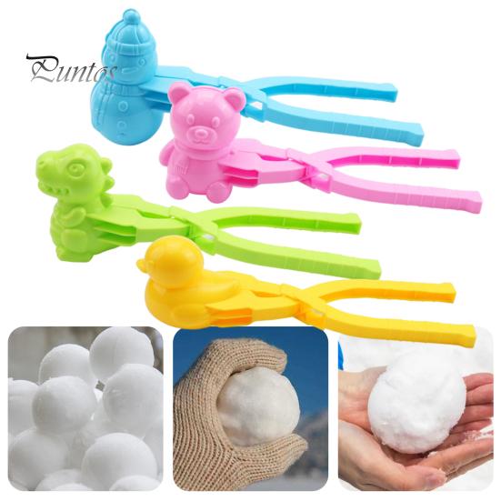 Snowball Makers 1 Set Making Clips Low-temperature Resistant Cartoon Mould Entertainment Children Winter for Snow