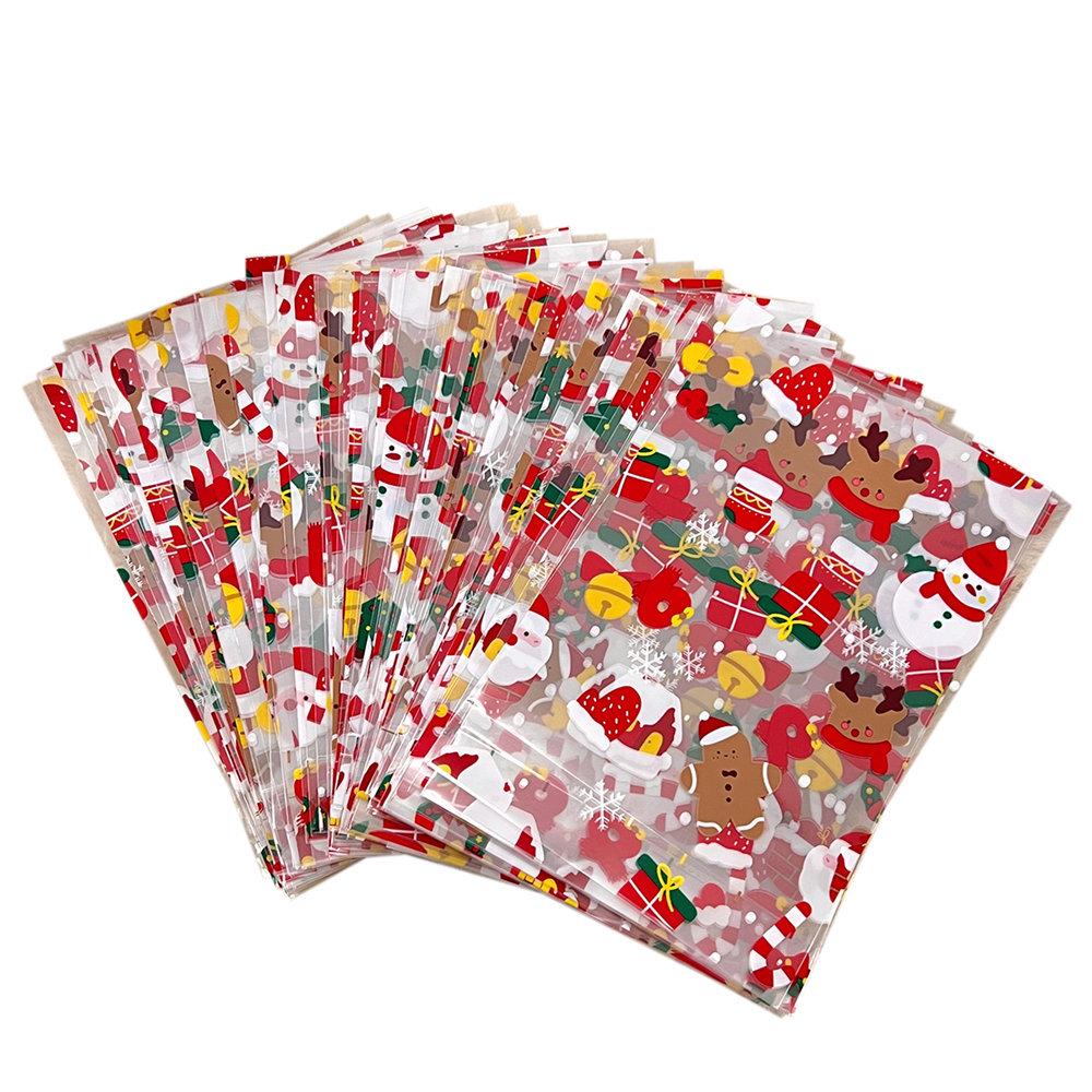 Sac cadeau transparent de bonbons aux pommes pour la veille de Noël, pour les couples