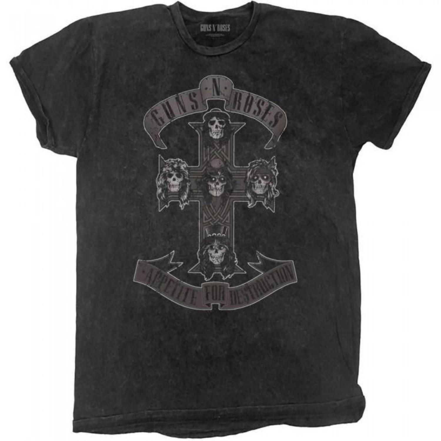 Guns N Roses Unisex Adult Cross Dip Dye T-Shirt XXXXL