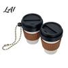 Coffee Cup Shape Clicker 3D Printed Clicker Press Fidget for Finger Stress Relief Backpack Hanging Toy with Ball Chain Relief