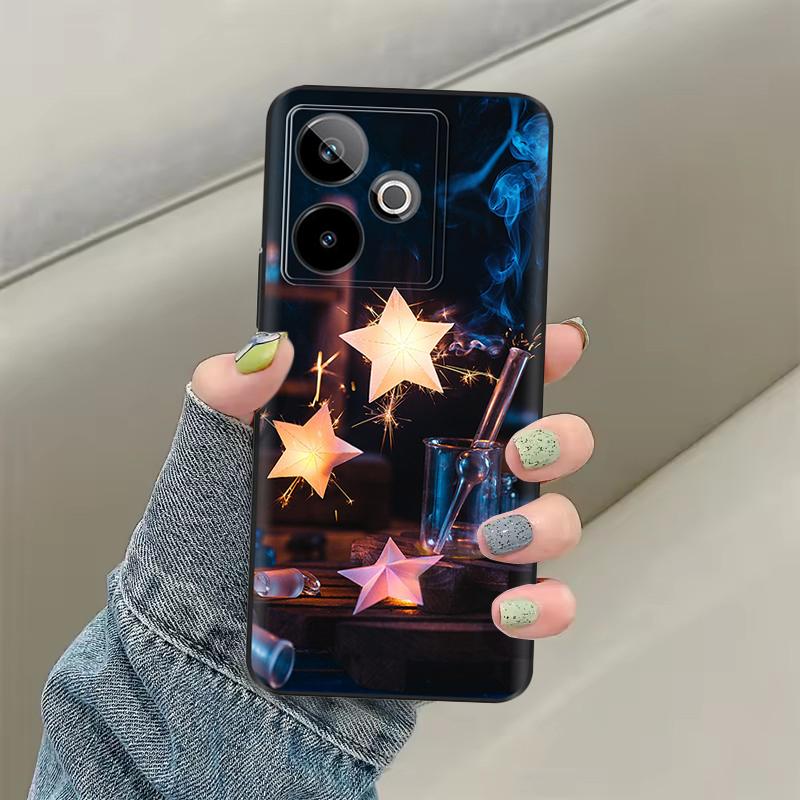 Phone Cases For Realme GT7 5G Case Cute Painted Back Cover For Realme GT 7T Silicone Cases For Realme GT 7 Pro Shockproof Shells