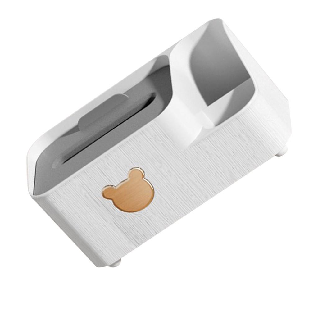 Desk Tissue Box Cover PP Rectangular Multifunctional Cute Modern Tissue Dispenser Holder with