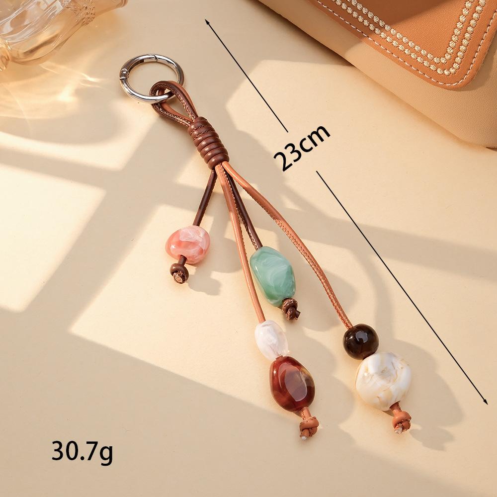 1Pcs Acrylic colored bead mobile phone hanger - Retro handcrafted hanger