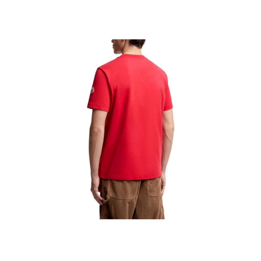 Moncler Logo Cotton Crew Neck Short Sleeve T-Shirt Men tops K20918C0005789AZ945C