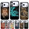 Starodávný japonský drak Pouzdro na telefon pro iPhone 17 16 15 14 13 Pro Max Zadní kryt pro 12 11 Pro Coque