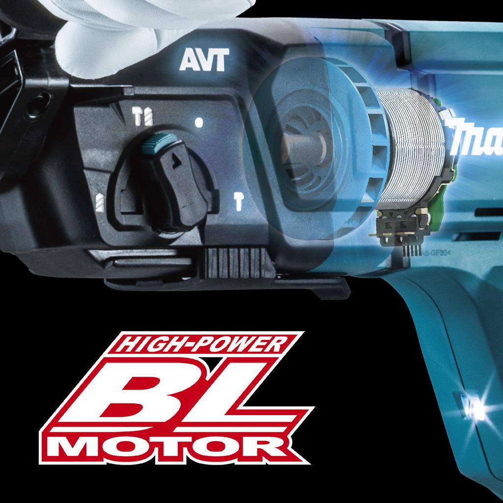 Makita Rechargeable Hammer Drill 40Vmax Sold Separately Case Included HR007GZK Blue Battery/Charger/Bits