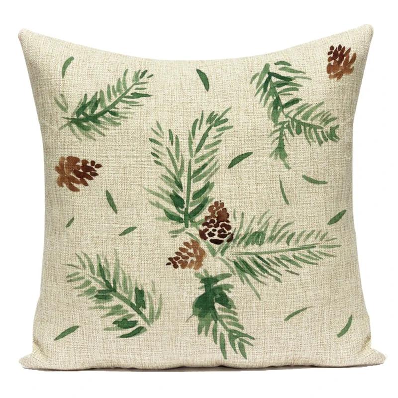 Vintage Flower Printed Throw Pillow Cover Sofa Chair Cushion Covers Home Decorative For Chair Seat Bedroom Square Pillowcase