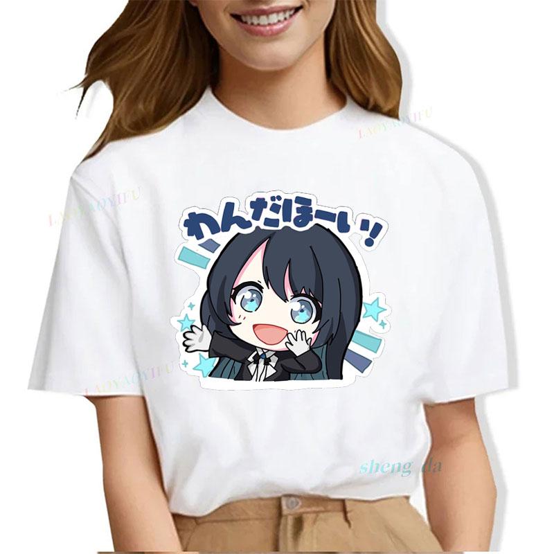 Camisetas Ado T Shirt Polyester Short Sleeve Popular Anime Shirt Unisex Kawaii Cute Cool Cartoon Classic Streetwear Tops
