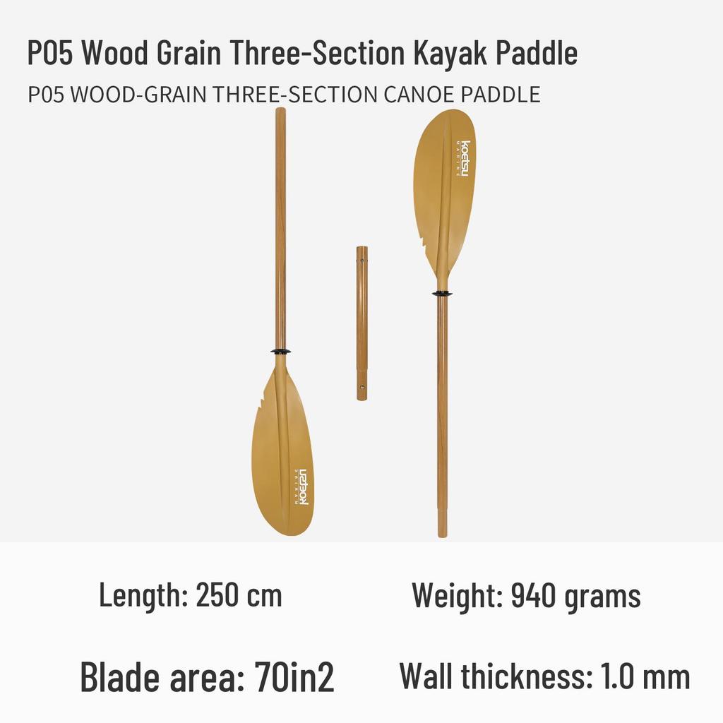 KOETSU Surf Paddleboard Dual-Use Aluminum Paddle: Single/Double Head Kayak & Paddleboard Paddle