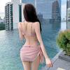Korean INS style sexy bikini bikini hot spring vacation pure lust babes slim three-point split swimsuit