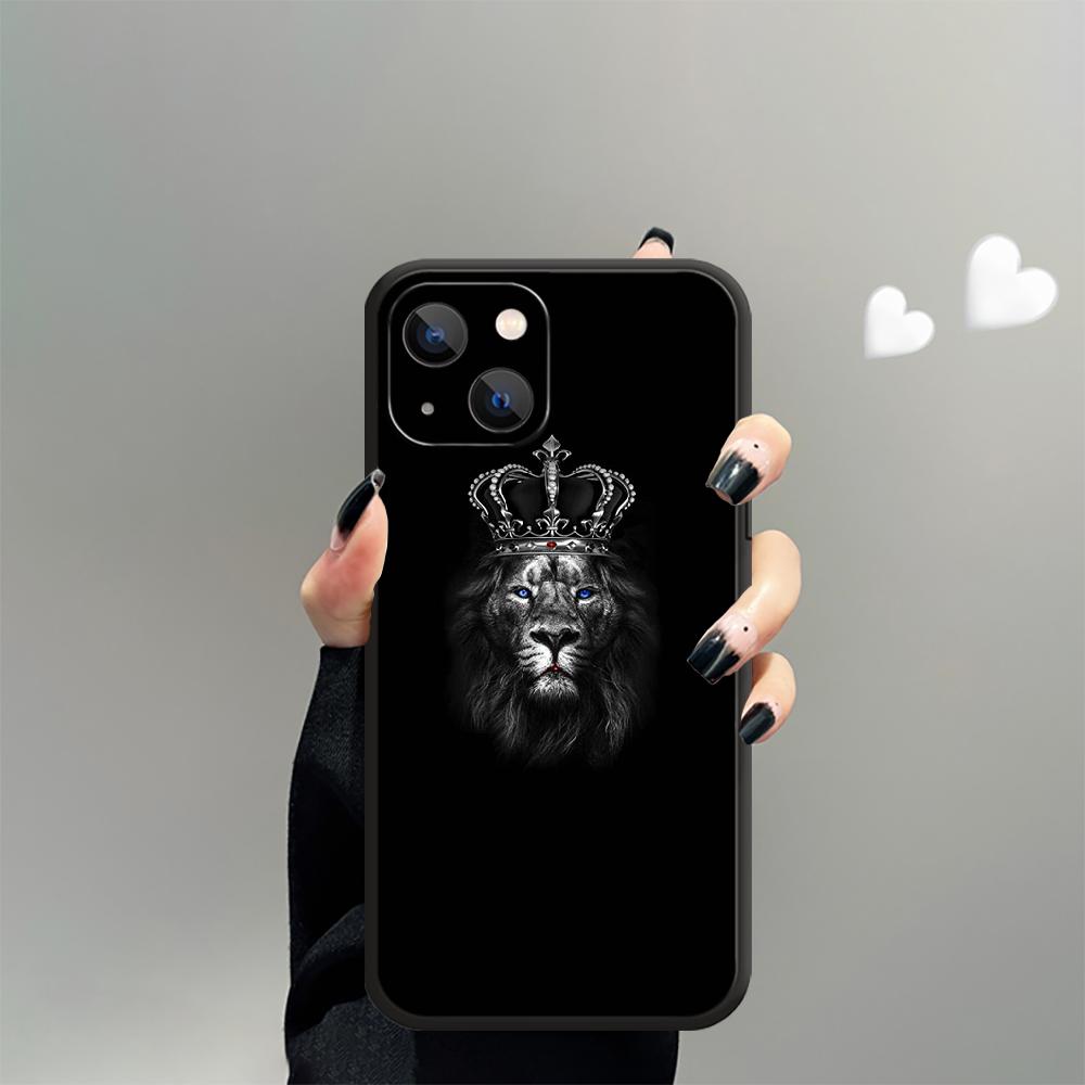 Husă Telefon Model Cool Regele Leu Pentru iPhone Samsung Galaxy Redmi Xiaomi Note S A 16 15 14 13 12 11 20 21 22 23 53 54 Pro Plus Ultra Husă Silicon