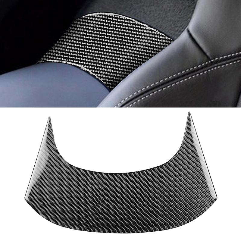 Auto Hinten Mitte Abdeckung Dekoration Zierleiste Aufkleber Kohlefaser Formteile für Chevrolet Corvette C7 2014 2015 2016 2017 2018 2019