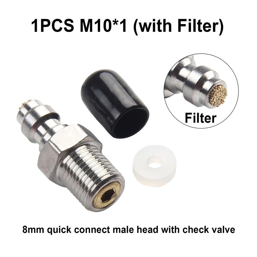 Connect Valve 1pc 8mm Check M10*1 PCP Filling Joint