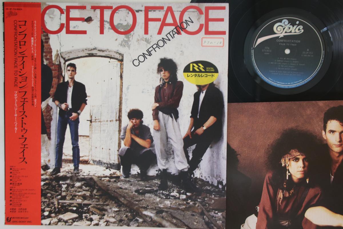 

LP Record FACE TO FACE - Confrontation 283P713 EPIC 1986 Japan Obi Rock Used