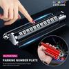 Für Volkswagen 1 Stück Auto Temporäre Parkkarte Drehbar Telefonnummernschild für Volkswagen VW GTl R Golf 7 Rline Polo Tiguan Passat