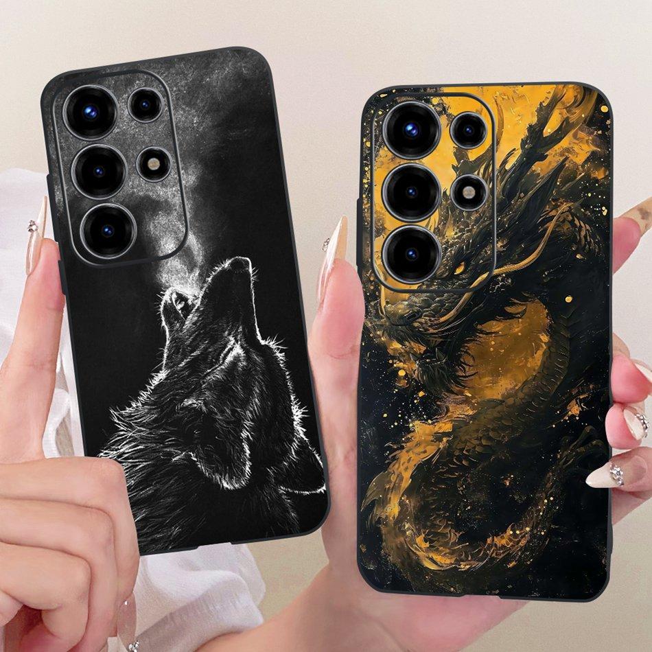 For Itel S26 Ultra 2026 Cool Dragon Tiger Pattern Phone Case For Itel Super 26 Ultra 26Ultra Black Silicone Soft Cases