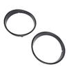 Headlight Bezel Covers, Black Headlight Bezels for Toyota TJ 1997-2006 - Scratch-Free Decorative Headlamp Trim Rings (2pcs)