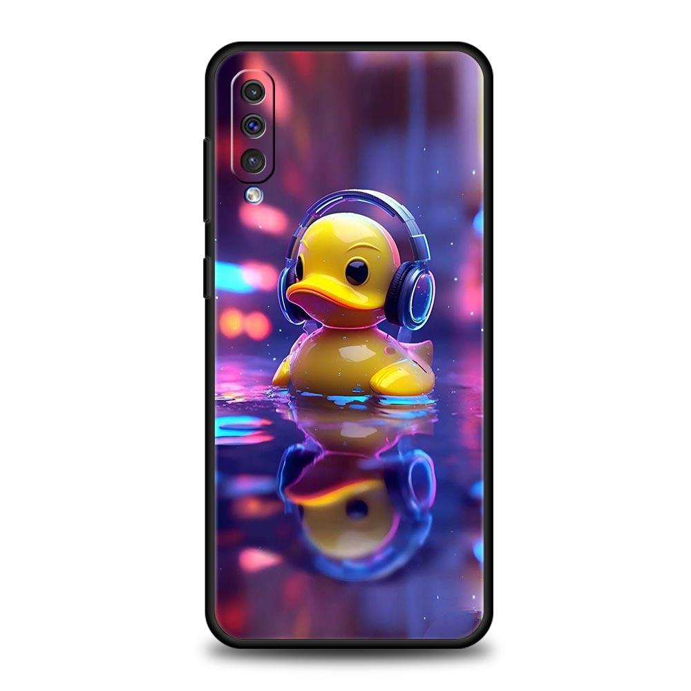 Cartoon Duck Phone Case for Samsung Galaxy A56 A36 A26 A16 A34 A24 A42 A22 A20 A12 A40 A30 A10 5G Soft TPU Cover Shell Funda Bag
