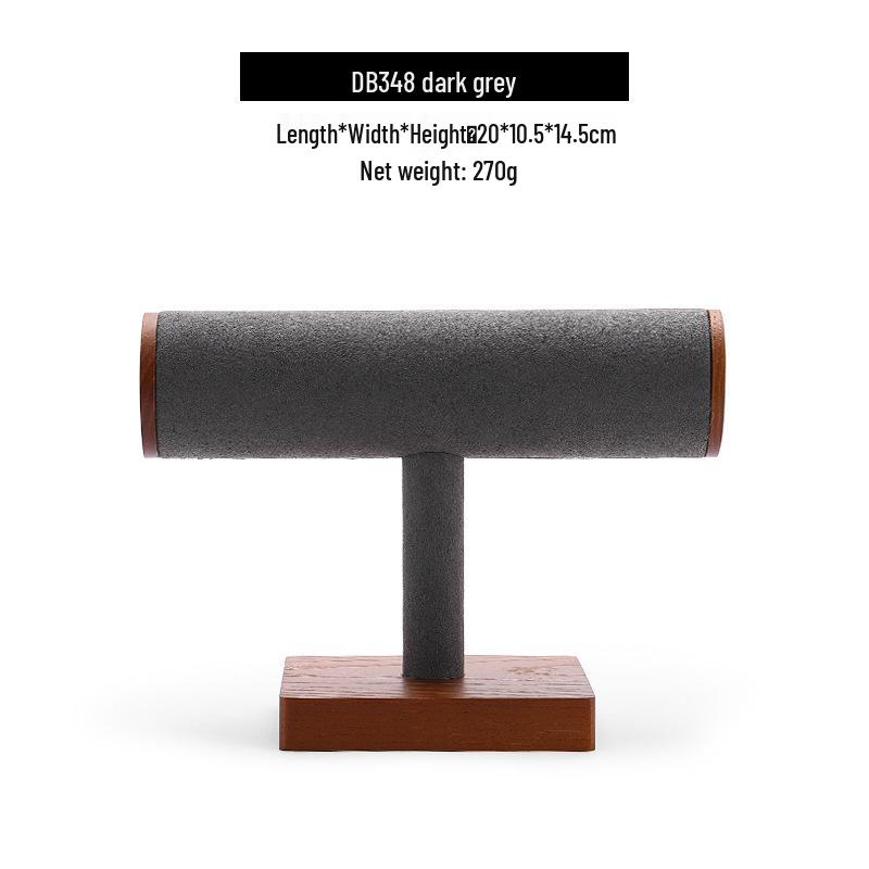 Suport tip T din lemn masiv pentru brățări, bangle-uri și ceasuri - Raft pentru depozitare și expunere bijuterii