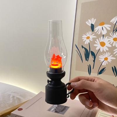 Kreskówka Anime Płomień Dekoracyjna lampa z uchwytem Lekka, przenośna lampa naftowa z ruchomym zamkiem