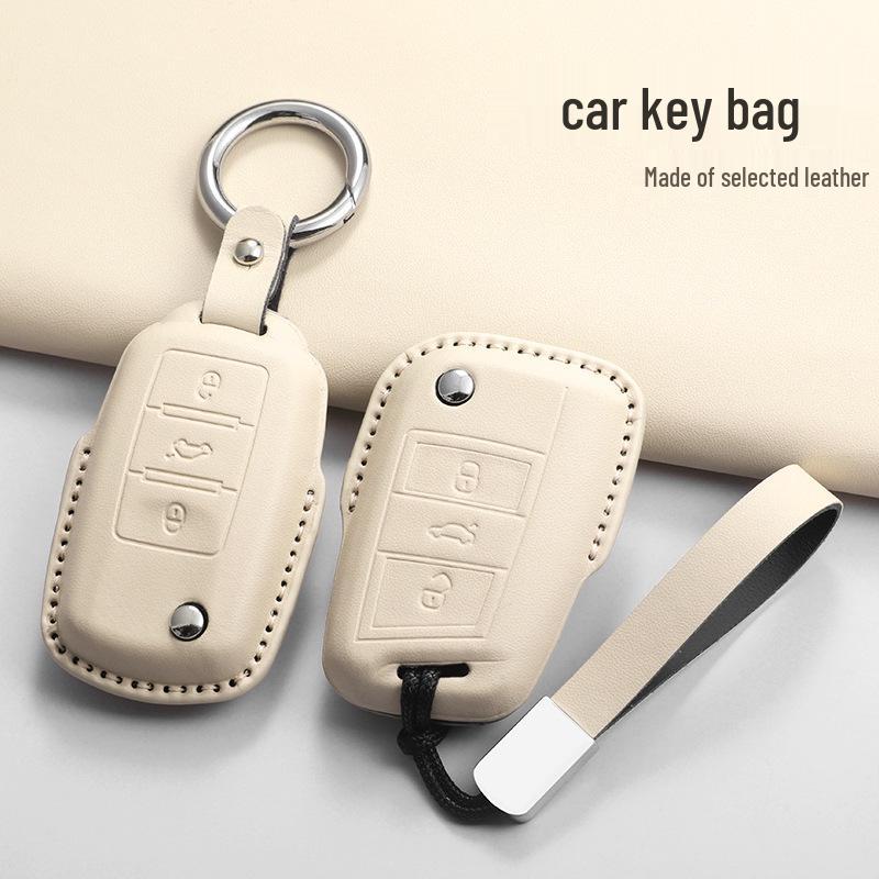 Volkswagen Key Case for Sagitar, Bora, Magotan, Golf, T-Roc, Tiguan, Passat, Lavida – Men's Black.