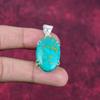 Arizona Türkis Edelstein Anhänger, 925 Sterling Silber Anhänger Schmuck, handgemachter antiker Schmuck Geschenk für Mutter