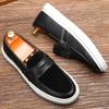 Classic Men Shoes Slip-on Leather Shoes British Style Business Casual Shoes Driving Flats Outdoor Platform Men Loafers Mocasines