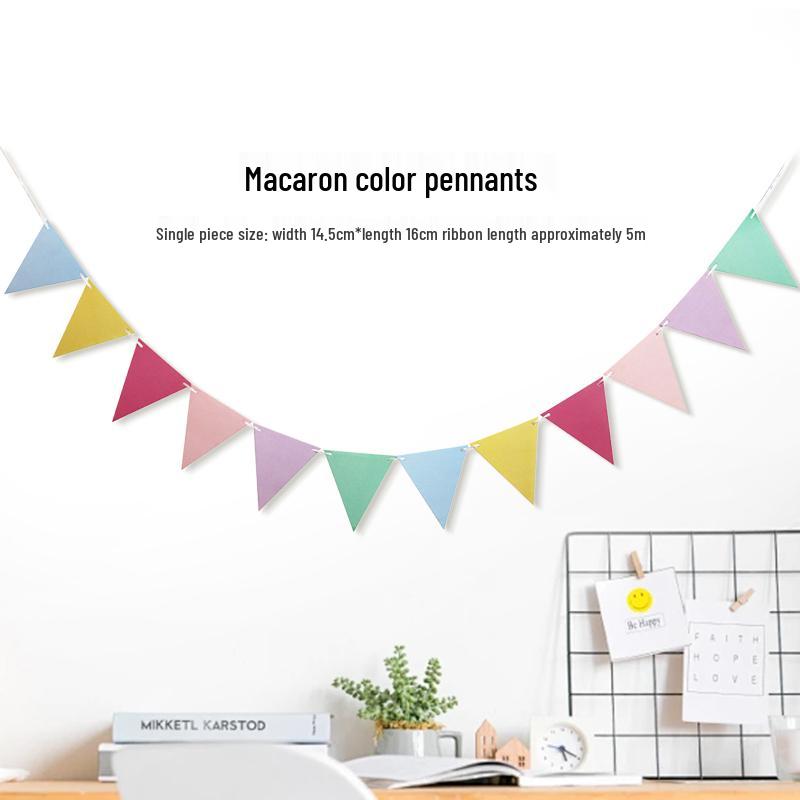 Geburtstags- und Abschlussfeier-Dekoration Wimpelkette für Kinderzimmer, Einkaufszentrum, Back-to-School und Kindergarteneinrichtung