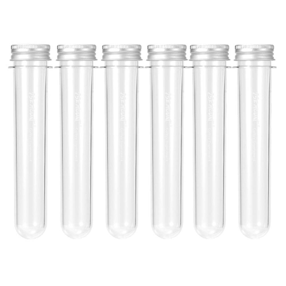 60ML Coffee Beans Storage Container Transparent Cellars Tube Threaded Mouth Single Dose Tube for Espresso Accessories