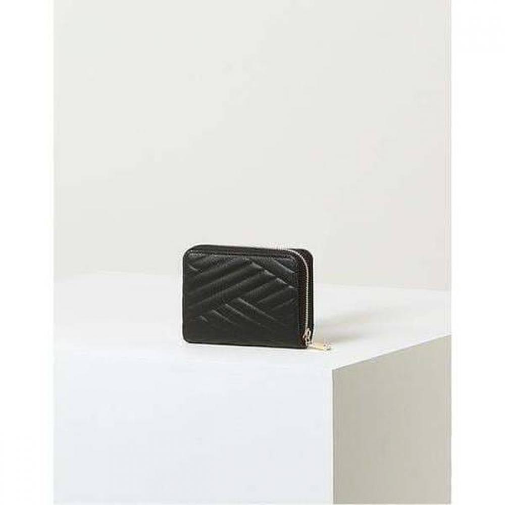 Daks Black Carlisle Embossed Leather Golddd Zip Wallet Dcwa4f216bk