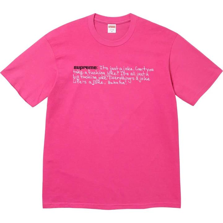 Supreme Joke Tee Fuchsia M