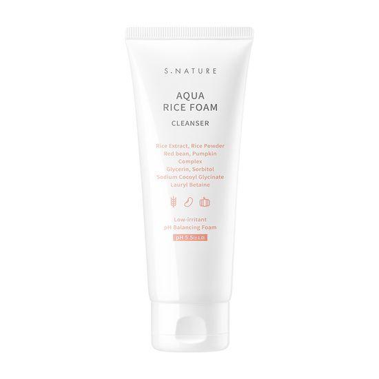S.NATURE Aqua Rice Mildly Acidic Cleansing Foam 160ml
