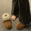 Mao Mao snow boots women's fur integrated 2025 new winter piled thickened warm huge comfortable cotton shoes of the same style