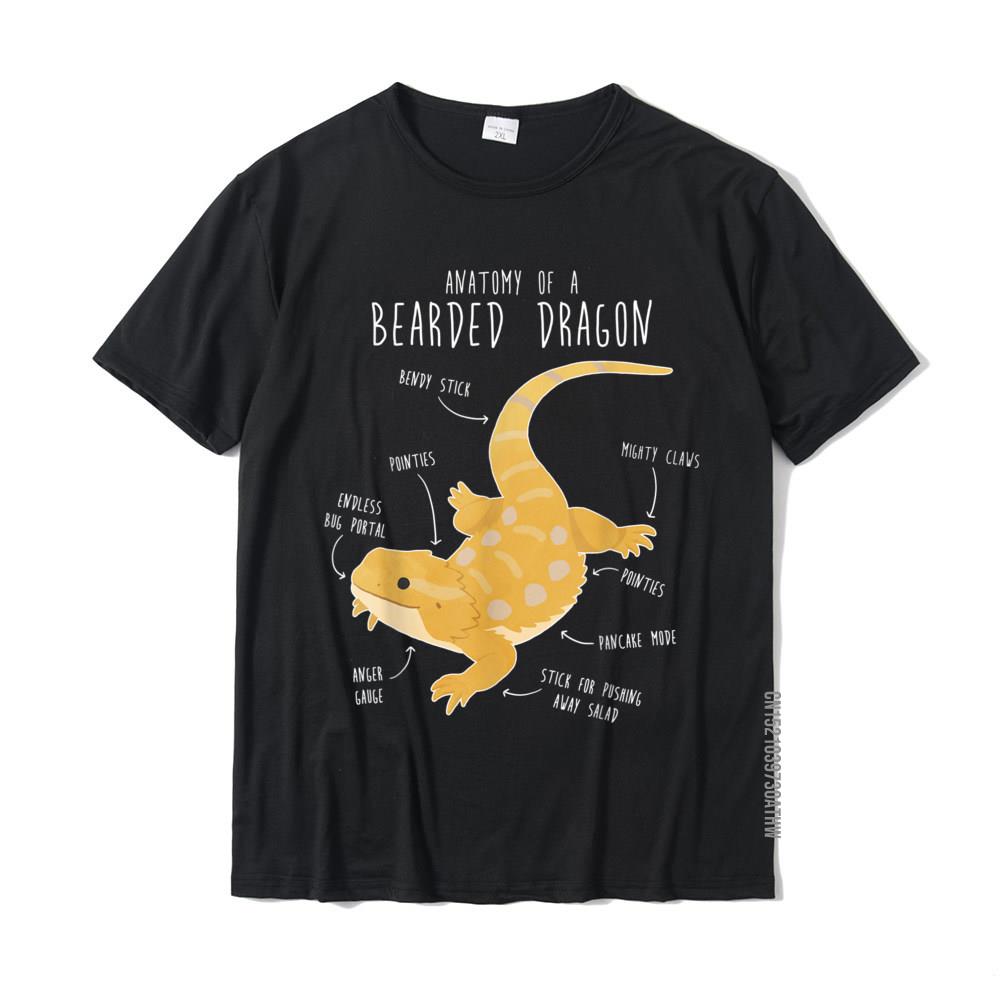 Anatomy Of A Bearded Dragon Funny Pet Reptile Lizard Lover T-Shirt Cotton Tops Shirt For Adult Cool Tshirts Printing Rife S разноцветный